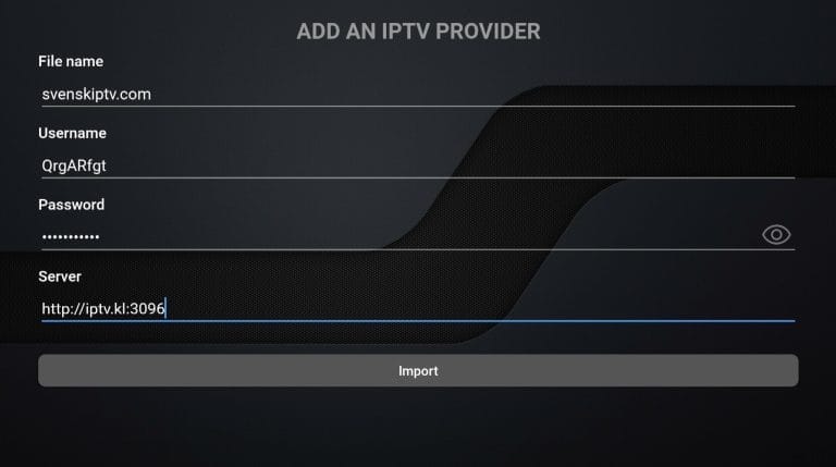 Android boxar IPTV Streamer steg 4 SvenskIPTV