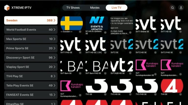 Xtream IPTV Apple TV Instruktioner Svensk IPTV Steg 3